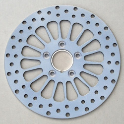PartzBiz HD MW90-610 - Ultima 90-610 ขัดเงา 11.5 ”King Spoke Front Motorcycle Brake Rotor Harley 84-Up custom Performance Upgrade replacement best Motorcycle bike chopper bagger disc brakes