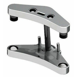 PartzBiz HD MW29-101 - Ultima 29-101 Smooth Blind Chrome Billet Triple Trees Harley Softail FXST 41มม.5องศาประสิทธิภาพที่กำหนดเองอัพเกรดเปลี่ยนที่ดีที่สุดรถจักรยานยนต์จักรยานChopper Bagger Electra Road Street Glide