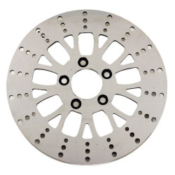 PartzBiz HD MW90-950 - Ultima 90-950 Polished 11.5 ” Manhattan Front Motorcycle Brake Rotor Harley 84-Up custom Performance Upgrade replacement สุดยอดมอเตอร์ไซค์จักรยานชอปเปอร์แบ็กเกอร์ดิสก์เบรก