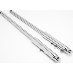 PartzBiz HD MW117-247 - Ultima Billet Chrome 41มม. -2 ” ความยาวสต็อก '84 After Harley Style 117-247