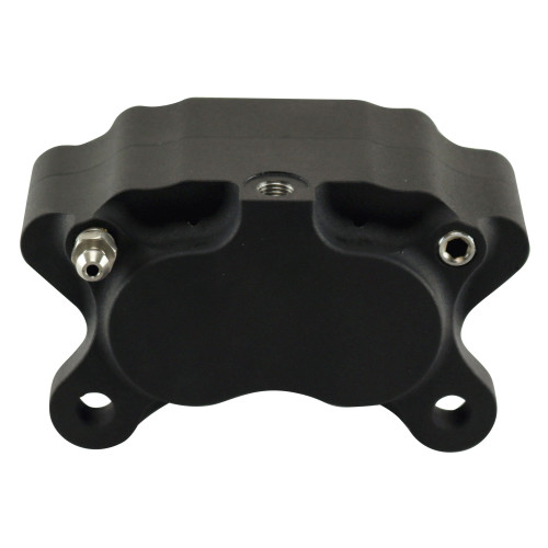 PartzBiz HD: 4401521-Ultima สีดำ Billet อลูมิเนียม 4 ลูกสูบเบรค Caliper 90-860 CUSTOM Harley Touring Sportster softail Dyna Evolution TWIN CAM