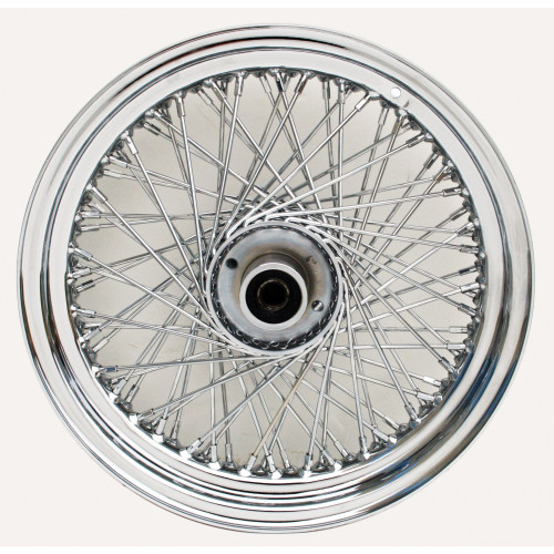 PartzBiz HD: 4401531-ล้อหน้า Ultima Chrome 80 Spoke 16 ” x 3.0 ” สำหรับ 1984-1999 FXST และ FXDWG chopper classic old school wire ทดแทนเครื่องบรรจุถุงแบบกำหนดเอง ดีที่สุดสำหรับรถจักรยานยนต์สมรรถนะสูง