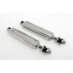 PartzBiz HD MW116-258 - Ultima 116-258 Chrome Narrow Body Lowering Short Rear Shocks 00-13 Harley Davidson Softail fat boy heritage classic deluxe slim performance suspension shock absorber replacement Upgrade
