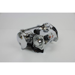 PartzBiz HD MW70-222 - Ultima Chrome Thunderfire Heavy Duty 1.4kw มอเตอร์สตาร์ท Harley 89-06 Angled Post | 70-222