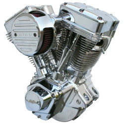PartzBiz HD MW298-258 - Ultima El Bruto 298-258 Chrome 120 Evolution Motor 84-99 Harley Evo Engine dyna softail touring fxr