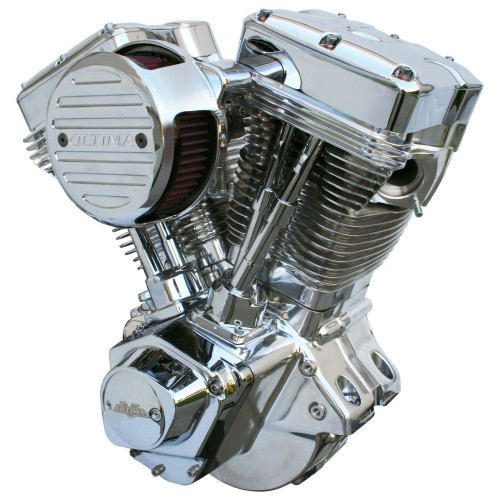 PartzBiz HD: 4401503-Ultima El Bruto 298-258 Chrome 120 Evolution Motor 84-99 Harley Evo Engine dyna softail touring fxr
