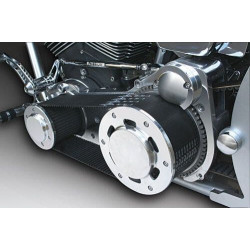PartzBiz HD MW58-902 - Ultima Polished Street Style 3.35” สายพานเปิดสำหรับรุ่น Dyna 90-06 58-902