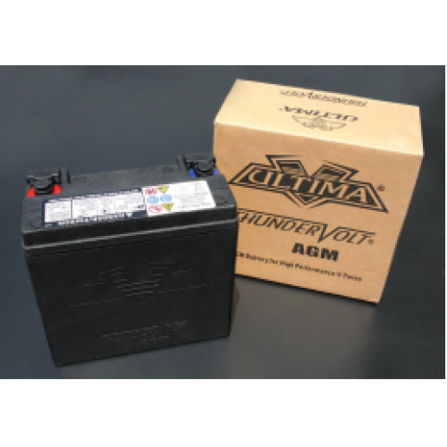 PartzBiz HD: 4401480-Ultima Ultima 310CCA Thundervolt AGM 12v แบตเตอรี่ '97+ Harley Softail OE #65989-97