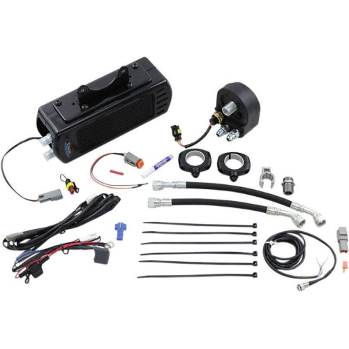 PartzBiz HD: 4401485-UltraCool SMT-2G Black Fan Cooled Plug N Play Oil Cooler kit 09-16 Harley-Davidson Touring street road electra glide king FLH FLT 0713-0204 07130204 PartzBiz HD: 4401485-UltraCool SMT-2G Black Fan Cooled Plug N Play Oil Cooler kit 09-16 Harley-Davidson Touring street road electra glide king FLH FLT 0713-0204 07130204