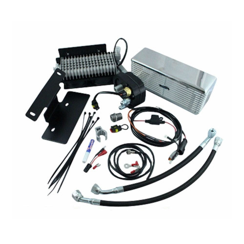 PartzBiz HD: 4401494-UltraCool RF-2SS Stainless Steel Oil Cooler Kit 09-16 Harley-Davidson Touring Bagger Dresser 0713-0149 07130149