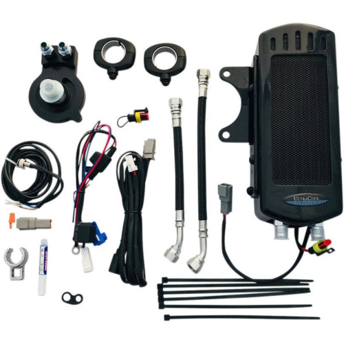PartzBiz HD: 4401455-UltraCool SMSP-1G Black Side Mount Fan Cooled Oil Cooler Kit 86-03 Harley Sporster 1100 1200 750 833 Performance Replacement Upgrade Cooling System PartzBiz HD: 4401455-UltraCool SMSP-1G Black Side Mount Fan Cooled Oil Cooler Kit 86-03 Harley Sporster 1100 1200 750 833 Performance Replacement Upgrade Cooling System