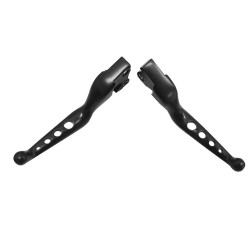 PartzBiz HD MU43088 - V-Factor 43088 Black 4 Hole Clutch & Brake Lever Set 2014-Up Harley Sportster