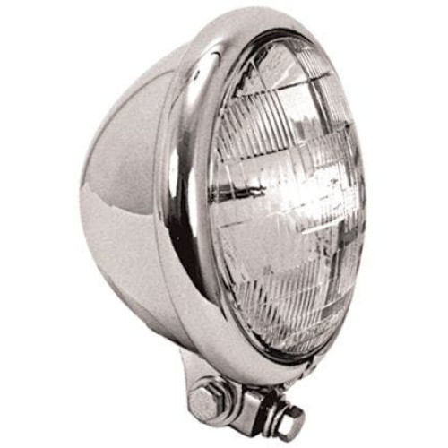 PartzBiz HD: 4401399-V-Factor Chrome 5 3/4" 5.75" Headlight Assembly Harley & Custom Chopper 12V PartzBiz HD: 4401399-V-Factor Chrome 5 3/4" 5.75" Headlight Assembly Harley & Custom Chopper 12V
