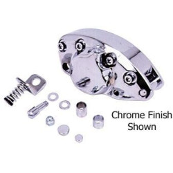 PartzBiz HD MU58760 - V-Factor Chrome Single Piston Rear Caliper OE Rep 44008-80 Harley Big Twin 73-82