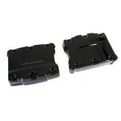 PartzBiz HD VT11-1086 - V-Twin 11-1086 Gloss Black Rocker Box Set Harley Twin Cam 88 FX FL 99-17 electra road street glide king fat boy bob slim deluxe softail dyna performance upgrade best for project chopper