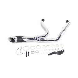PartzBiz HD VT29-0048 - V-Twin 2-into-1 Exhaust Header Set Black Harley Milwaukee Eight 17-20 PartzBiz HD VT29-0048 - V-Twin 2-into-1 Exhaust Header Set Black Harley Milwaukee Eight 17-20