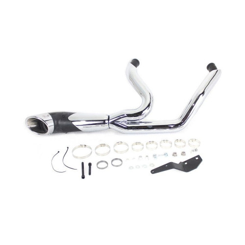 PartzBiz HD: 4401332-V-Twin 2-into-1 Exhaust Header Set Black Harley Milwaukee Eight 17-20