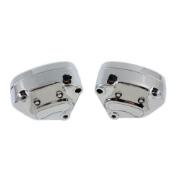PartzBiz HD VT23-0581 - V-Twin 23-0581 Chrome Front 4 Piston Caliper Set Harley FLT Touring 00-07