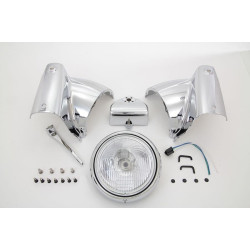 PartzBiz HD VT24-0355 - V-Twin 24-0355 Chrome 7" Headlamp Cowl Nacelle Assembly Harley FLH/T 86-13 PartzBiz HD VT24-0355 - V-Twin 24-0355 Chrome 7" Headlamp Cowl Nacelle Assembly Harley FLH/T 86-13