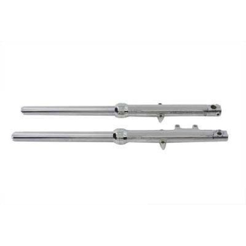 PartzBiz HD: 4401296-V-Twin 24-9985 Chrome 39 มม.หลอดส้อมประกอบ 31-1/2 ” 88-99 Harley Davidson FXR & Dyna FXD ระบบกันสะเทือนด้านหน้ารถจักรยานยนต์แบบกำหนดเอง Chopper อัพเกรดทดแทน Struts ดิสก์เบรกคาลิปเปอร์ตัวแทน 45900-94