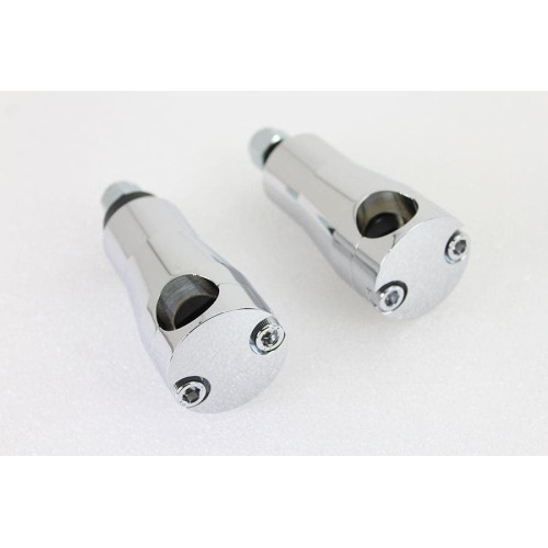PartzBiz HD: 4401299-V-Twin 25-2227 Chrome 3 ” ชุดแฮนด์ยกสูง Riser Clamp Mount Harley FL 49-59