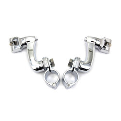 PartzBiz HD VT27-0753 - V-Twin 26-0753 Chrome Highway Bar Footpeg 1 1/4” Mount Set Black bars Aftermarket Custom chopper bike Blackout Replacement Upgrade custom bagger dresser 26-0058 PartzBiz HD VT27-0753 - V-Twin 26-0753 Chrome Highway Bar Footpeg 1 1/4” Mount Set Black bars Aftermarket Custom chopper bike Blackout Replacement Upgrade custom bagger dresser 26-0058
