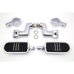 PartzBiz HD VT27-0485 - V-Twin 27-0485 Chrome Streamliner Footpeg Kit Forward Control Custom Harley Extension Custom Harley chopper หมุดไปข้างหน้าทางหลวง PartzBiz HD VT27-0485 - V-Twin 27-0485 Chrome Streamliner Footpeg Kit Forward Control Custom Harley Extension Custom Harley chopper หมุดไปข้างหน้าทางหลวง