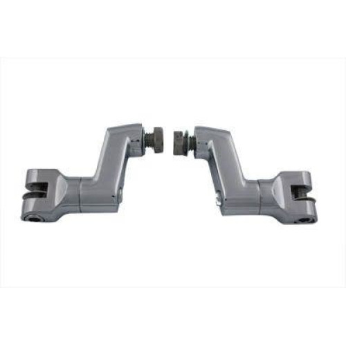 PartzBiz HD: 4401278-V-Twin 27-0617 Chrome 2 ” Offset Footpeg Mount Kit 3 ” Extension Custom Harley chopper หมุดไปข้างหน้าทางหลวง