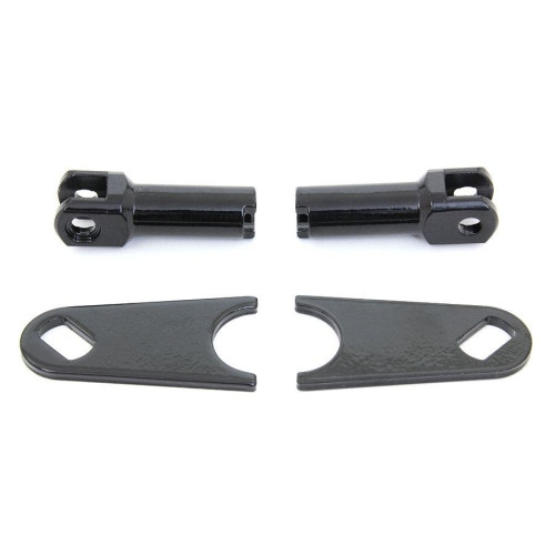 PartzBiz HD: 4401284-V-Twin 27-0485 Chrome Streamliner Footpeg Kit Forward Control Custom Harley Extension Custom Harley chopper หมุดไปข้างหน้าทางหลวง