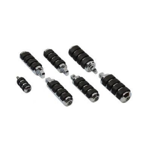 PartzBiz HD: 4401244-V-Twin 27-1610 Chrome Cats Paw Footpeg Rubber Pad Harley Davidson Motorcycle Pegs Aftermarket Custom chopper bike Blackout Replacement Upgrade 5091590T 4911098 5013095A PartzBiz HD: 4401244-V-Twin 27-1610 Chrome Cats Paw Footpeg Rubber Pad Harley Davidson Motorcycle Pegs Aftermarket Custom chopper bike Blackout Replacement Upgrade 5091590T 4911098 5013095A