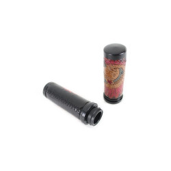 PartzBiz HD VT28-0898 - V-Twin 28-0871 Indian TBW Grip Set w/ Chrome Ends Harley FLT FLST FXST 08-Up buy best new replacement upgrade chopper Bobber classic vintage PartzBiz HD VT28-0898 - V-Twin 28-0871 Indian TBW Grip Set w/ Chrome Ends Harley FLT FLST FXST 08-Up buy best new replacement upgrade chopper Bobber classic vintage