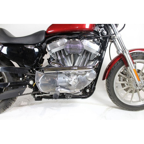 PartzBiz HD: 4401233-V-Twin 30-0574 Chrome 2:1 Siamese 1-3/4" Exhaust Header Set Harley Davidson Sportster Softail Dyna XL FX 86-Up Custom Best Performance Upgrade Replacement Pipes Kit 