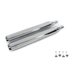 PartzBiz HD VT30-1413 - V-Twin 30-1413 Muffler Set with Chrome Long Tapered End Tips Harley FLT 95-16 electra road street glide king best for upgrade exhaust davidson replacement oem PartzBiz HD VT30-1413 - V-Twin 30-1413 Muffler Set with Chrome Long Tapered End Tips Harley FLT 95-16 electra road street glide king best for upgrade exhaust davidson replacement oem