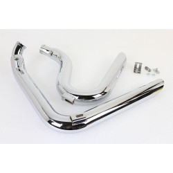 PartzBiz HD VT30-0655 - V-Twin 30-0655 Chrome Zoomies Drag Exhaust Pipe Set Harley Softail FXST 07-17 FLT softail crossbones Custom chopper bike Blackout Replacement Upgrade custom bagger dresser road glide PartzBiz HD VT30-0655 - V-Twin 30-0655 Chrome Zoomies Drag Exhaust Pipe Set Harley Softail FXST 07-17 FLT softail crossbones Custom chopper bike Blackout Replacement Upgrade custom bagger dresser road glide