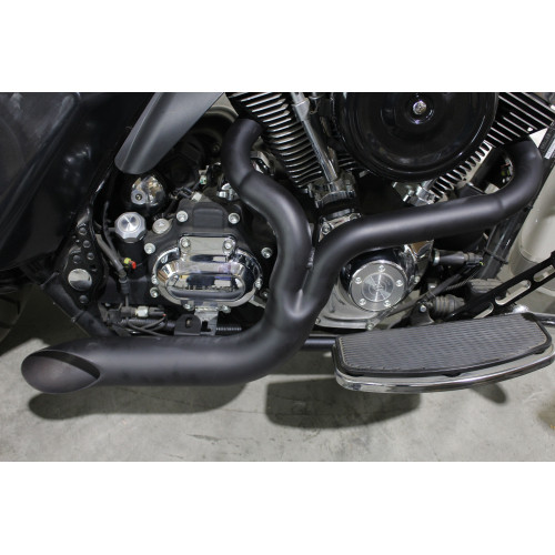 PartzBiz HD: 4401242-V-Twin 30-0679 2:1 Lake Side Pipe Exhaust Black Harley FXD Dyna 91-17