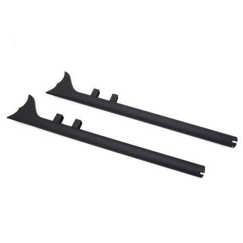 PartzBiz HD: 4401202-V-Twin 30-0783 Black 1-7/8" Fishtail Slip-On Mufflers 32" Long Harley FLT 95-16
