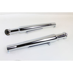 PartzBiz HD VT30-0848 - V-Twin 30-0848 Chrome Megaphone Upsweep Flapper Muffler 1-3/4" Pipes Harley Davidson Slip On Exhaust Upgrade Replacement Universal Custom PartzBiz HD VT30-0848 - V-Twin 30-0848 Chrome Megaphone Upsweep Flapper Muffler 1-3/4" Pipes Harley Davidson Slip On Exhaust Upgrade Replacement Universal Custom