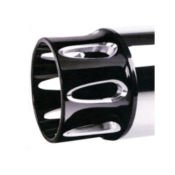 PartzBiz HD VT30-1377 - V-Twin 30-1377 Chrome 4.5" Slip-On Mufflers w/ Black Billet Tips Harley FLT M8 Road Glide 2017-2019 PartzBiz HD VT30-1377 - V-Twin 30-1377 Chrome 4.5" Slip-On Mufflers w/ Black Billet Tips Harley FLT M8 Road Glide 2017-2019