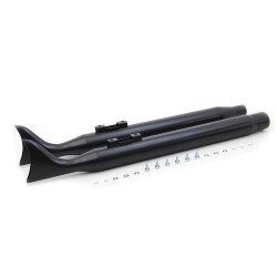 PartzBiz HD VT30-1391 - V-Twin 30-1391 Black Fishtail Slip-On 3" Muffler Set Harley Road Glide M8 17-Up PartzBiz HD VT30-1391 - V-Twin 30-1391 Black Fishtail Slip-On 3" Muffler Set Harley Road Glide M8 17-Up