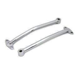 PartzBiz HD VT31-0559 - V-Twin 31-0559 Chrome Rear Fender Brace Set Custom Rigid Frames Chopper