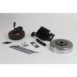 PartzBiz HD VT32-1392 - V-Twin 32-1392 50 Amp Alternator ชุดอัพเกรด 14-16 Harley FLT FLHT Air Cooled