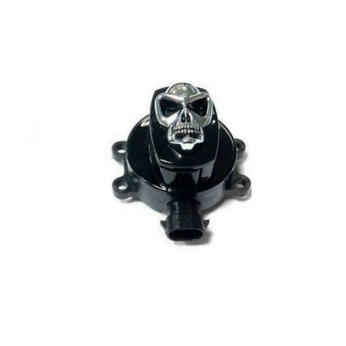 PartzBiz HD: 4401220-V-Twin 32-1440 Black/Chrome Skull Ignition Switch w/ 2 Keys 11-18 Harley FL FX