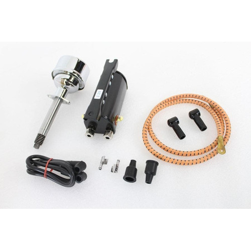 PartzBiz HD: 4401182-V-Twin 32-1505 12 Volt Automatic Advance Distributor & Coil Kit Harley '48-'60 softail crossbones Custom chopper bike Blackout Replacement Upgrade custom bagger dresser road glide 30-0672