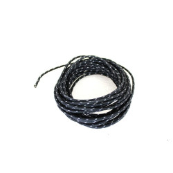 PartzBiz HD VT32-1720 - V-Twin 32-1720 สีดำ 25 ฟุต 12 AWG ลวดจุดระเบิดพร้อมผ้าถักคลุม Harley
