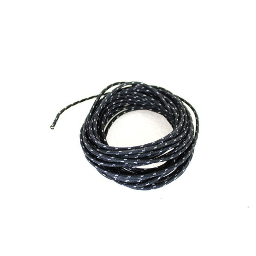 PartzBiz HD: 4401183-V-Twin 32-1720 Black 25ft 12 AWG Ignition Wire w/ Braided Cloth Covering Harley PartzBiz HD: 4401183-V-Twin 32-1720 Black 25ft 12 AWG Ignition Wire w/ Braided Cloth Covering Harley