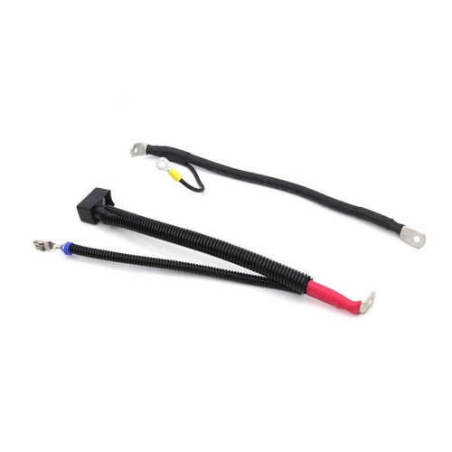 PartzBiz HD: 4401187-V-Twin 32-2019 Extreme Duty 2 Gauge Battery Cable Repl 66000116 Harley FLH/T M8 touring Bagger Dresser High output best new upgrade batter charging cables wires upgrade replacement