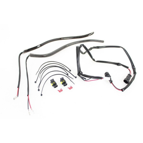 PartzBiz HD: 4401139-V-Twin 33-1678 สีขาว LED ด้านหน้า Fairing Edge Trim Light Kit 14-Up Harley Touring
