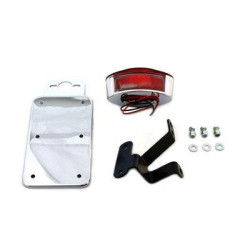 PartzBiz HD VT33-1811 - V-Twin 33-1811 Side Mount Tail Lamp Kit Cateye Style Harley Sportster XL 04-Up street glide tail light brake softail touring Bagger Dresser lighting best for cheap davidson phillips