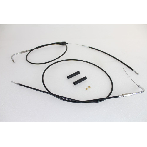 PartzBiz HD: 4401097-V-Twin 36-0879 สแตนเลสสตีล EXTENDED Throttle & Idler สาย Harley FLH 02-07 PartzBiz HD: 4401097-V-Twin 36-0879 สแตนเลสสตีล EXTENDED Throttle & Idler สาย Harley FLH 02-07