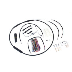 PartzBiz HD VT36-1601 - V-Twin 36-1601 15"-17" Handlebar Cable Brake Line Kit Harley FLH/T w/o ABS 08-13 throttle wire best for buy davidson handlebar electra road street glide king